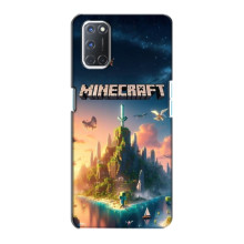 Чохол з картинками Майнкрафт для OPPO A72 (Лого Майнкрафт)