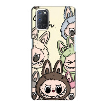 Чехол с Лабубу на Oppo A72 – Коллаж Лабубу