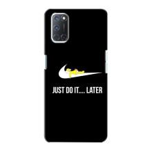 Чохол з логтипом Найк на Oppo A72 – Nike just do it