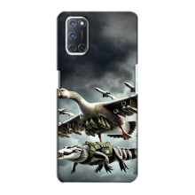 Чехол с мемами тралалело тралала для Oppo A72 – Гусини и крокодило