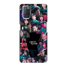Чехол Гра в кальмара для Oppo A72 – Коллаж игры кальмара