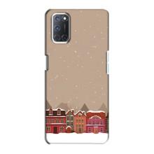 Новорічні, Святкові Чохли для Oppo A72 - 2024 год (Зимове місто)