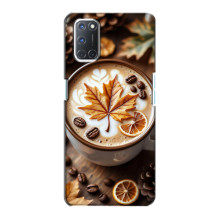 Чехол с уникальным дизайном «Осень с кофе» для Oppo A72 – Пряный кофе