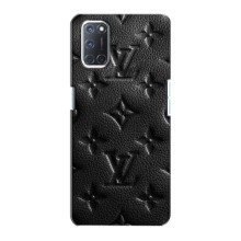 Текстурный Чехол Louis Vuitton для Оппо А72 – Черный ЛВ