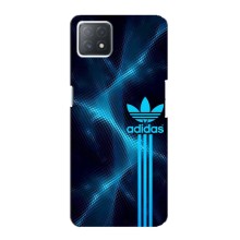 Чехлы Адидас для Oppo a73 (5G) (AlphaPrint) (Синий Адидас)