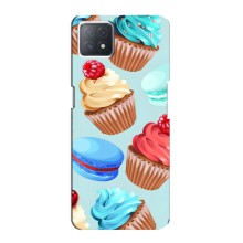 Чехлы с Фруктами для Oppo a73 (5G) (VPrint) (Кексики)