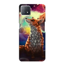 Чехлы с картинкой Лисички для Oppo a73 (5G) (VPrint) (Лисица в космосе)