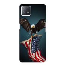 Чохол Прапор USA для Oppo a73 (5G) (Орел і прапор)