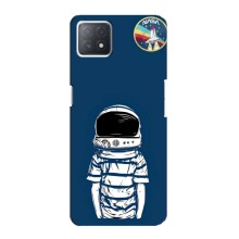 Чехол NASA для Oppo a73 (5G) (AlphaPrint) (Мальчик в шлеме)