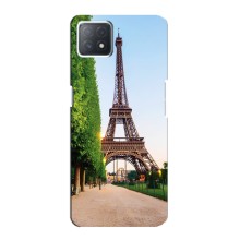 Чехол Эйфелева Башня для Oppo a73 (5G) - (AlphaPrint) (Дорога в Париж)