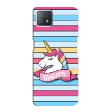 Чехол для Оппо А73 5Джи - (Единорожки - Новинки) (AlphaPrint) (Unicorn)