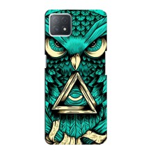 Чехол с птицами на Oppo a73 (5G) (VPrint) (Сова с глазом)