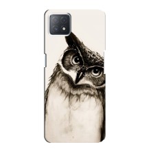 Чехол с птицами на Oppo a73 (5G) (VPrint) (Сова)