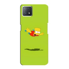 Чехол с Симпсонами для Oppo a73 (5G) (VPrint) (Барт Симпсон)