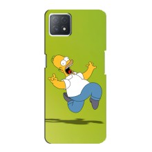 Чехол с Симпсонами для Oppo a73 (5G) (VPrint) (Гомер Симпсон)