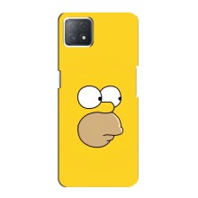 Чехол с Симпсонами для Oppo a73 (5G) (VPrint) (Гомер)