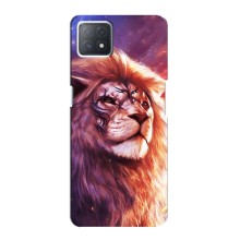 Чехол со Львом для Oppo a73 (5G) (VPrint) (Красочный Лев)