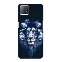 Чехол со Львом для Oppo a73 (5G) (VPrint) (Синий Лев)