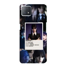Чехлы Венсдей на Oppo a73 (5G) Уэнсдей (AlphaPrint) (коллаж Уэнздей)