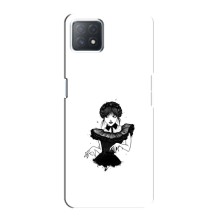 Чехлы Венсдей на Oppo a73 (5G) Уэнсдей (AlphaPrint) (танец Уэнздей)