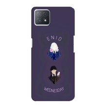 Чехлы Венсдей на Oppo a73 (5G) Уэнсдей (AlphaPrint) (Уэнздей и подруга)