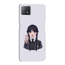 Чехлы Венсдей на Oppo a73 (5G) Уэнсдей (AlphaPrint) (Уэнздей и Вещь)