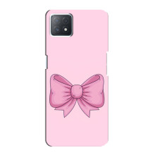Чехол банты для Oppo a73 (5G) – Розовый бантик