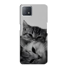 Чехол с рисунком кот на Oppo a73 (5G) (Пара котов)