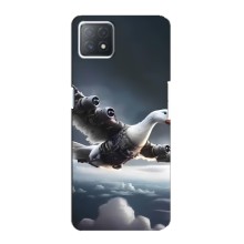 Чехол с мемом Тралалело тралала на Oppo a73 (5G) (Бомбардини гусини)