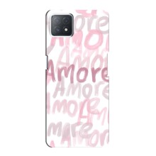 Чехол с розовым рисунком для Oppo a73 (5G) (Любовь)