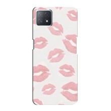 Чехол с розовым рисунком для Oppo a73 (5G) (Розовые губы)