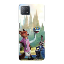 Чехол Зоотрополіс на Oppo a73 (5G) – Ник Джуди и змея