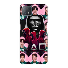 Чехол Гра в кальмара для Oppo a73 (5G) – Персонажи игры кальмара