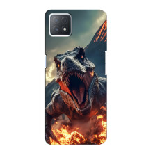 Чехол с картинкой «Хищники» для Oppo a73 (5G) – Динозавр
