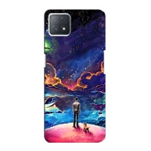 Космические Чехлы для Оппо А73 5Джи (VPrint) (Галактический вид)