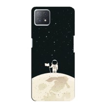 Космические Чехлы для Оппо А73 5Джи (VPrint) (На луне)