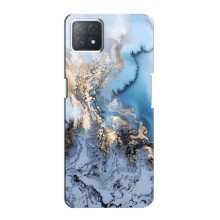 Мраморный чехол на Oppo a73 (5G) (VPrint) (Нежный мрамор)