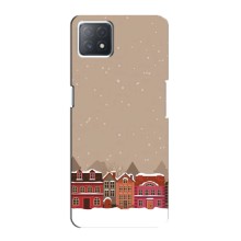 Новогодние, Праздничные Чехлы для Oppo a73 (5G) - 2024 год (Зимний город)