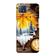 Чехол с уникальным дизайном «Осень с кофе» для Oppo a73 (5G) – Осенне-зимнее кофе