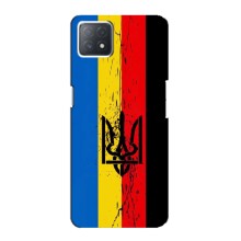 Украинские Чехлы для Oppo a73 (5G) с картинкой УПА (AlphaPrint) (Флаг УПА)