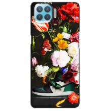 Брендновые Чехлы для Oppo A73 - (PREMIUMPrint) (Nike цветы)