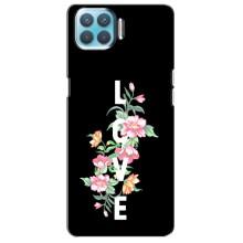 Чехлы для любимой на OPPO Á73 (VPrint) (Квіти LOVE)