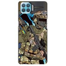 Чехлы с картинкой ЗСУ для Oppo A73 (AlphaPrint) – Воин ВСУ