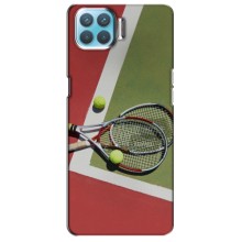 Чехлы с принтом Спортивная тематика для Oppo A73 – Ракетки теннис