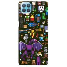 Чохол Майнкрафт на Oppo A73 (AlphaPrint) Minecraft (Колаж Майнкрафт)
