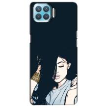 Чохол з друком для Oppo A73 - (Мода) (AlphaPrint) (Гарна дівчина)