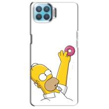 Чjхол з Сімпсонами для Oppo A73 (VPrint) (Гомер з пончиком)