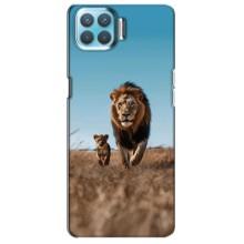 Чехол Король лев на Оппо А73 (Мусафа и Симба)