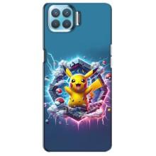 Чохол з Пікачу на Oppo A73 – Лого Пікачу
