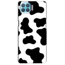 Чохол з принтом корови на OPPO Á73 – Чорний принт